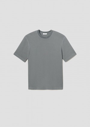 Agolde Asha Mock Neck Tee Flint | 761820-CLU