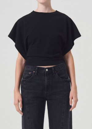 Agolde Britt Tee Black | 839174-RNV