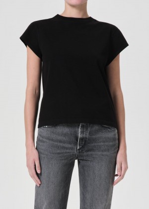 Agolde Bryce Tee Black | 923507-ACV