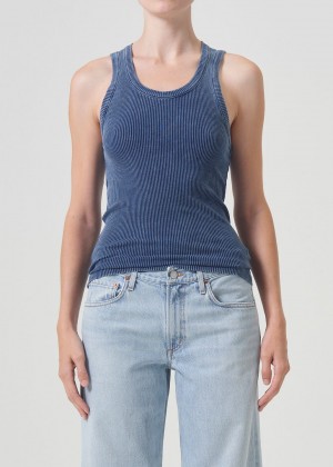 Agolde Poppy Tank Indigo | 342158-CYF