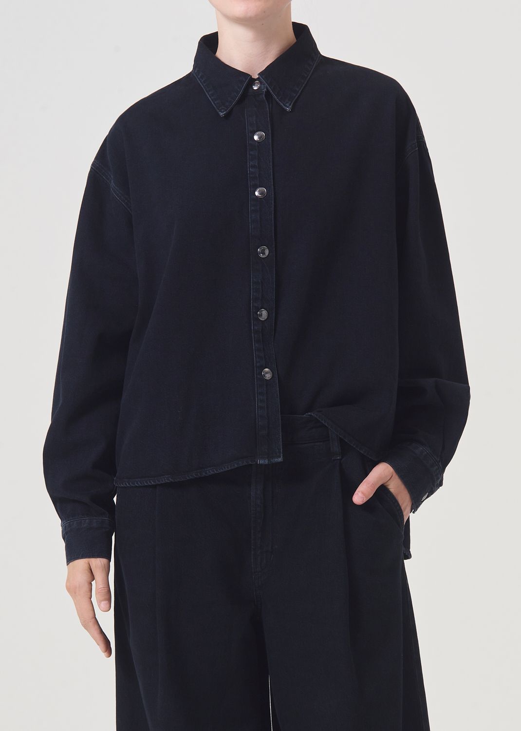 Agolde Aiden High Low Shirt Dispute | 891026-HAJ