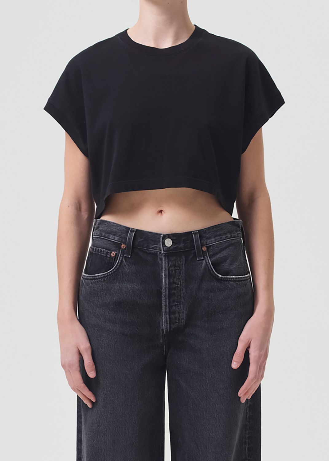 Agolde Aiden Tee Black | 283157-BOQ