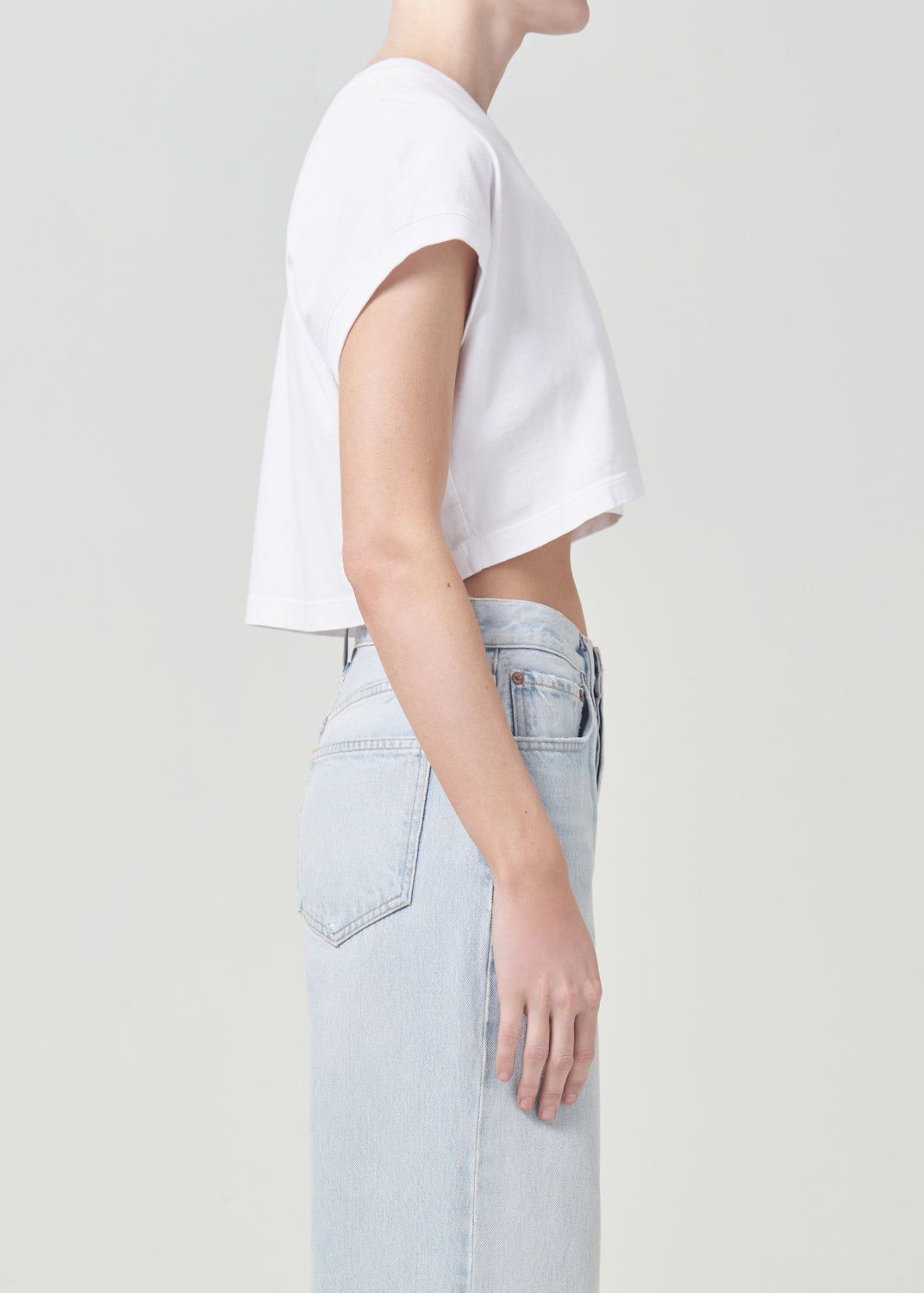 Agolde Aiden Tee White | 830627-ZEC