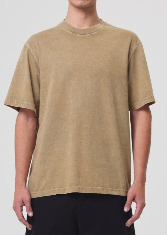 Agolde Asha Mock Neck Tee Brown | 314780-JNH