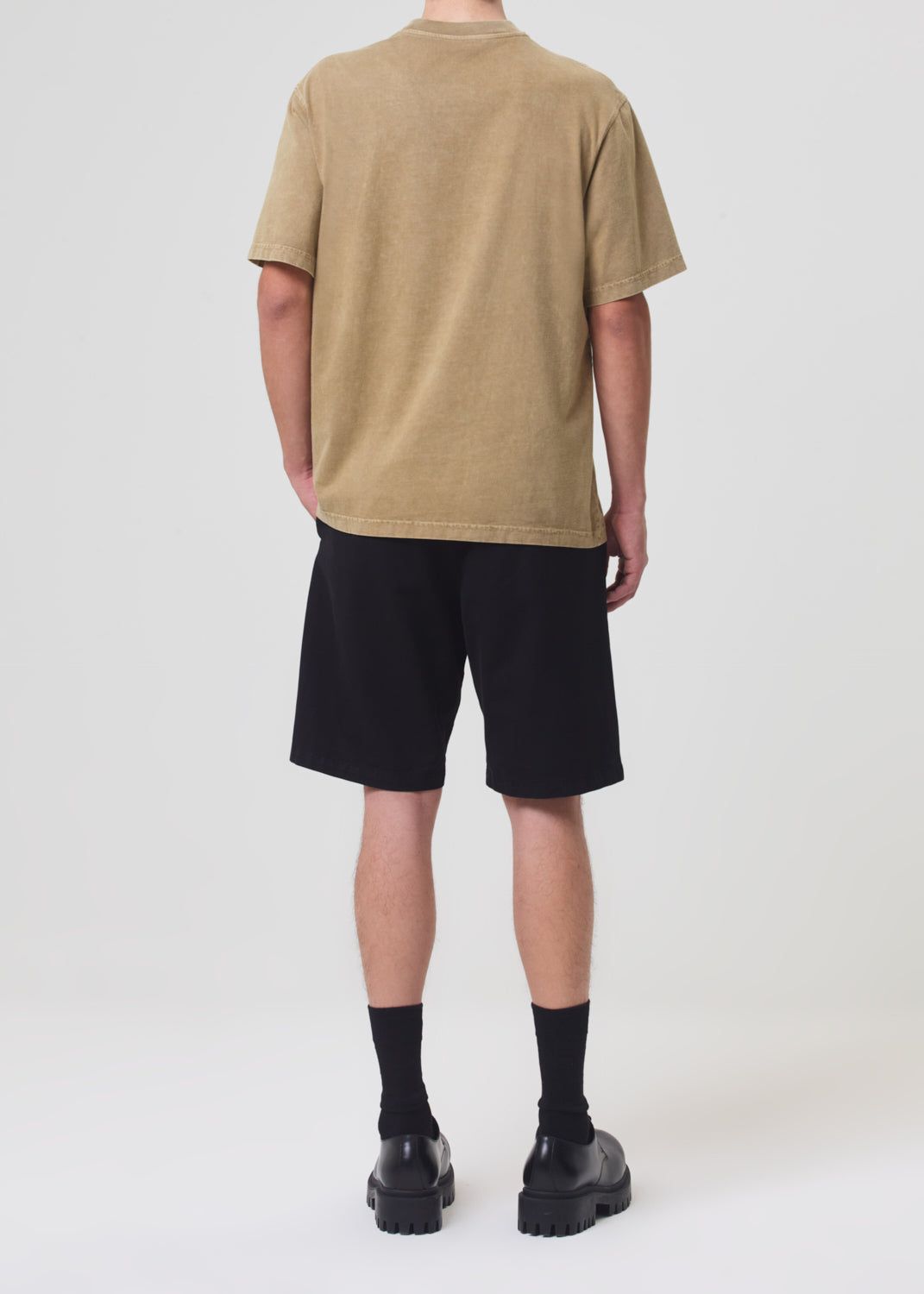 Agolde Asha Mock Neck Tee Brown | 314780-JNH