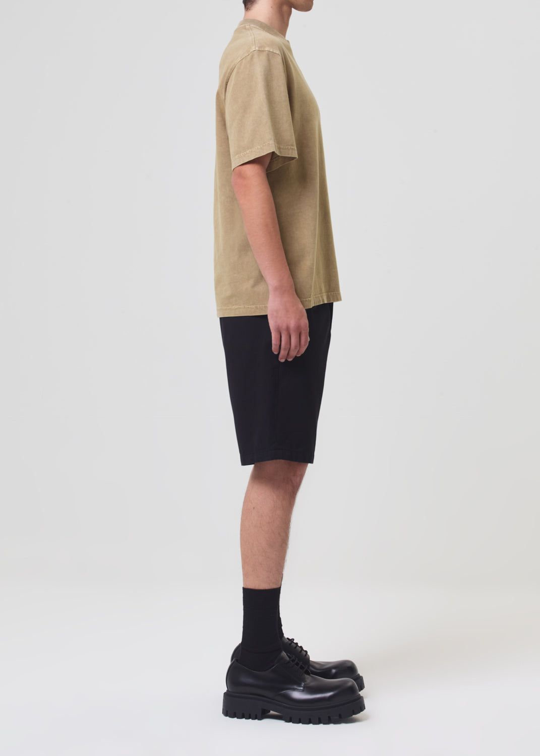 Agolde Asha Mock Neck Tee Brown | 314780-JNH