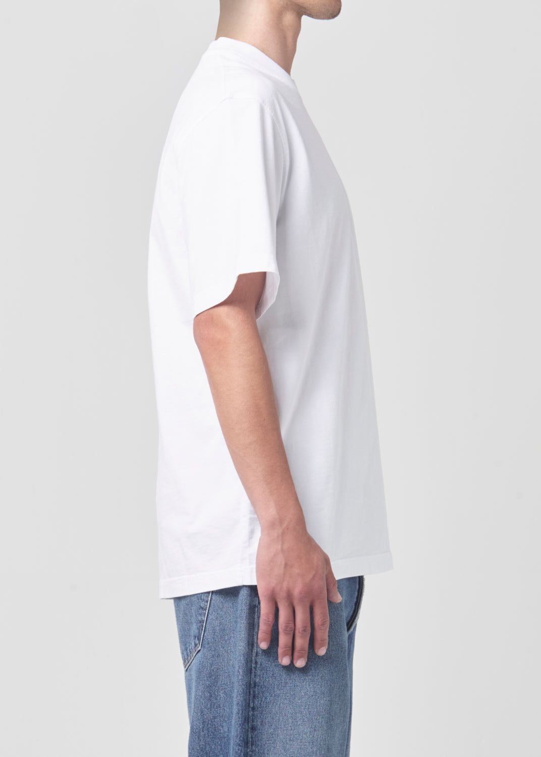 Agolde Asha Mock Neck Tee White | 074529-XCD