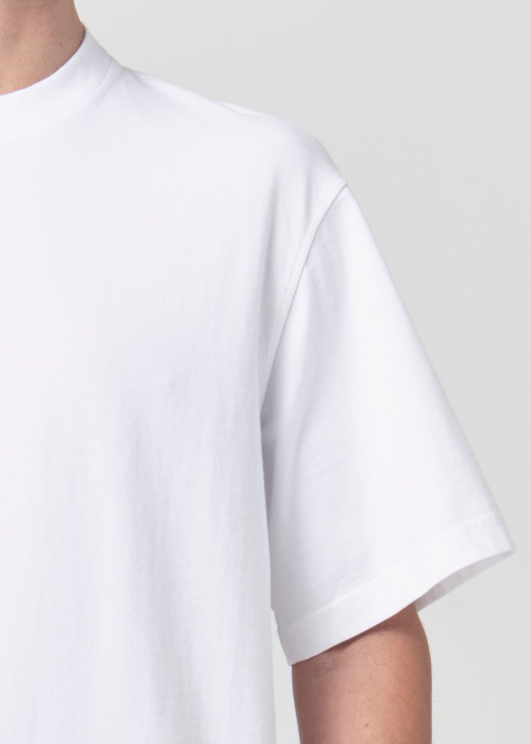 Agolde Asha Mock Neck Tee White | 074529-XCD