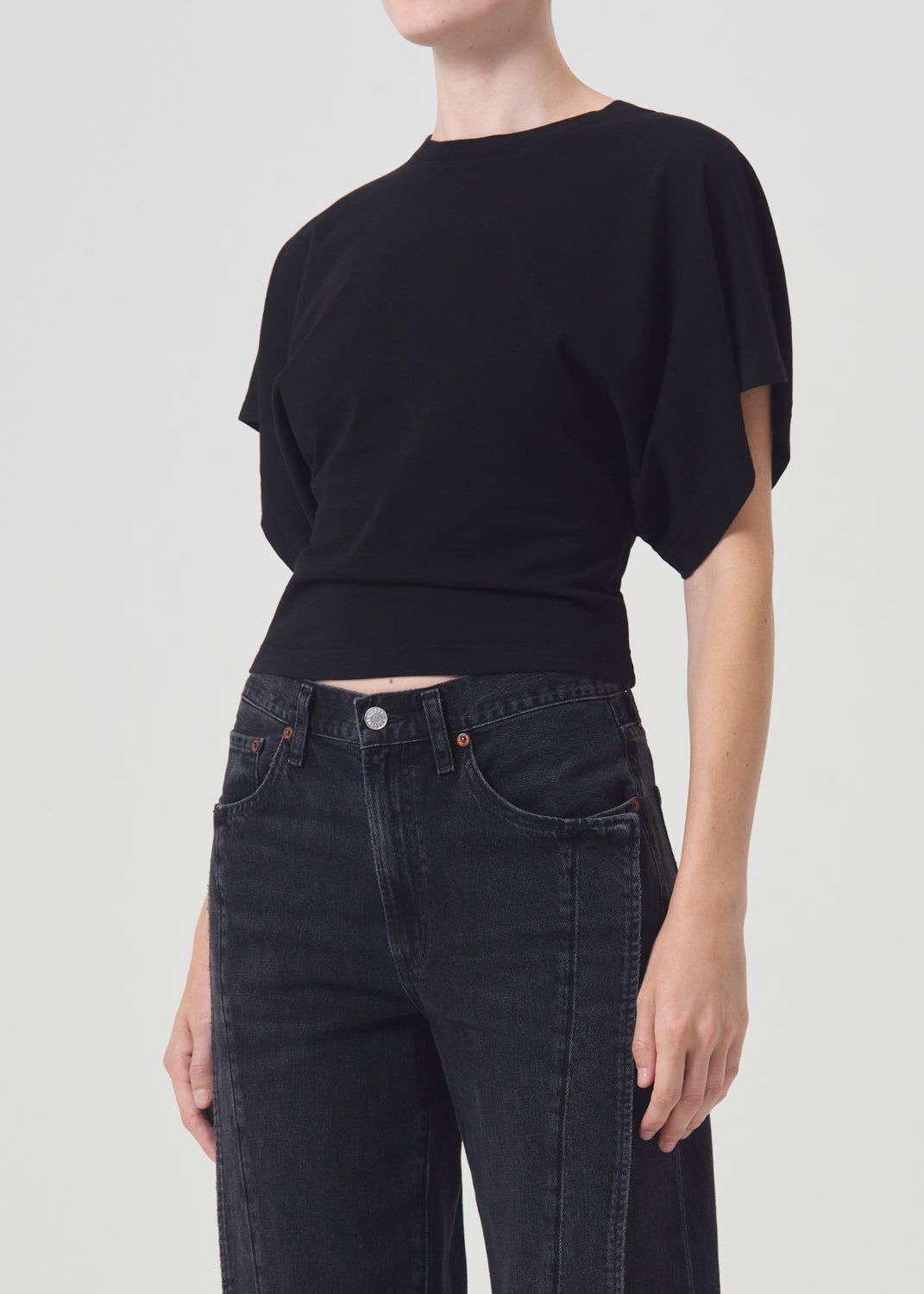 Agolde Britt Tee Black | 839174-RNV