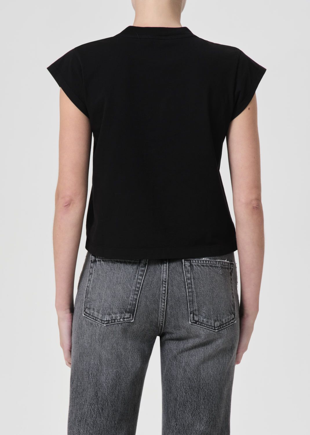 Agolde Bryce Tee Black | 923507-ACV