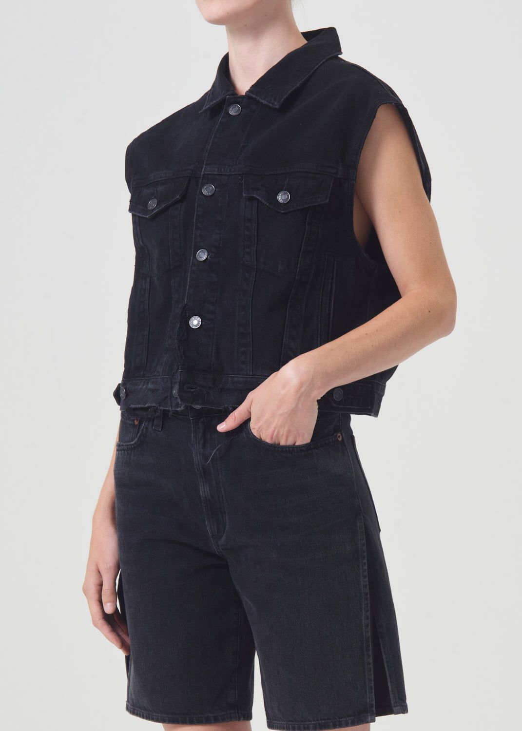 Agolde Charli Vest Jagged | 618297-VTP