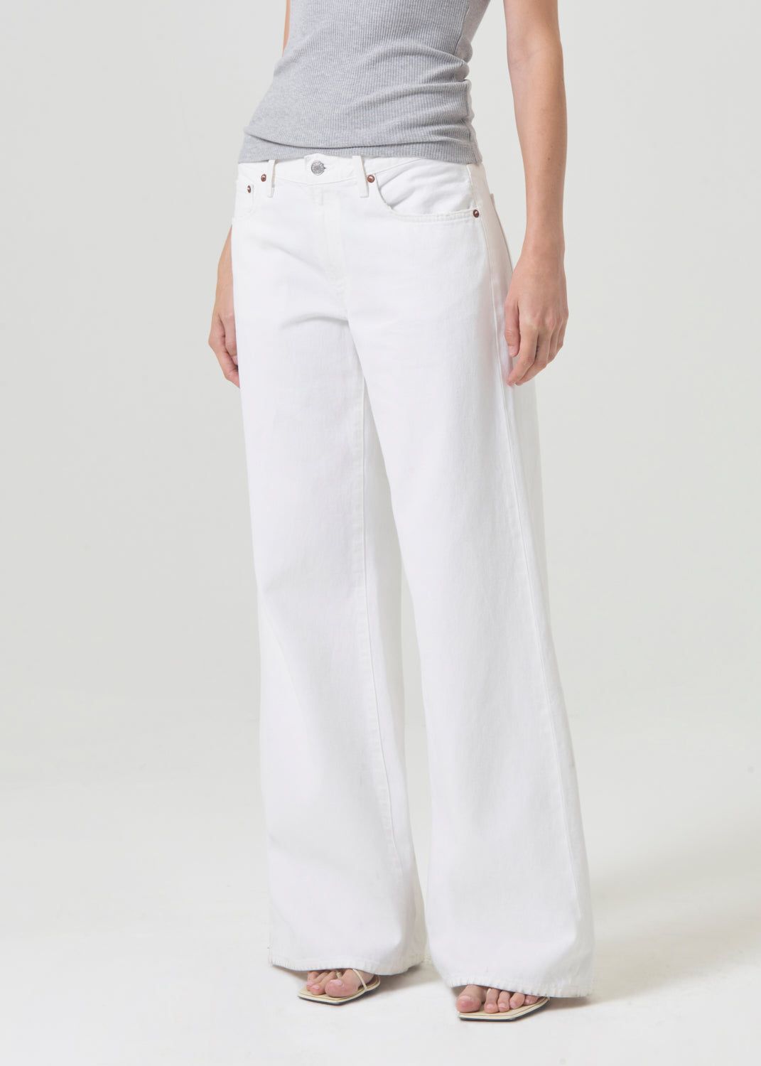 Agolde Clara Low Rise Baggy Flare Milkshake | 234178-WDI