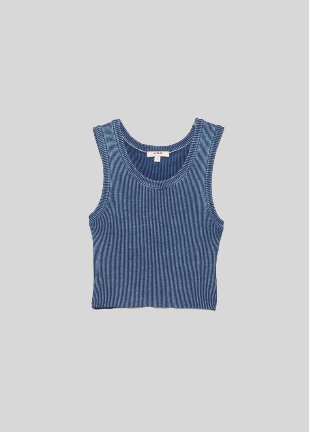 Agolde Cropped Poppy Tank Indigo | 710625-MPI