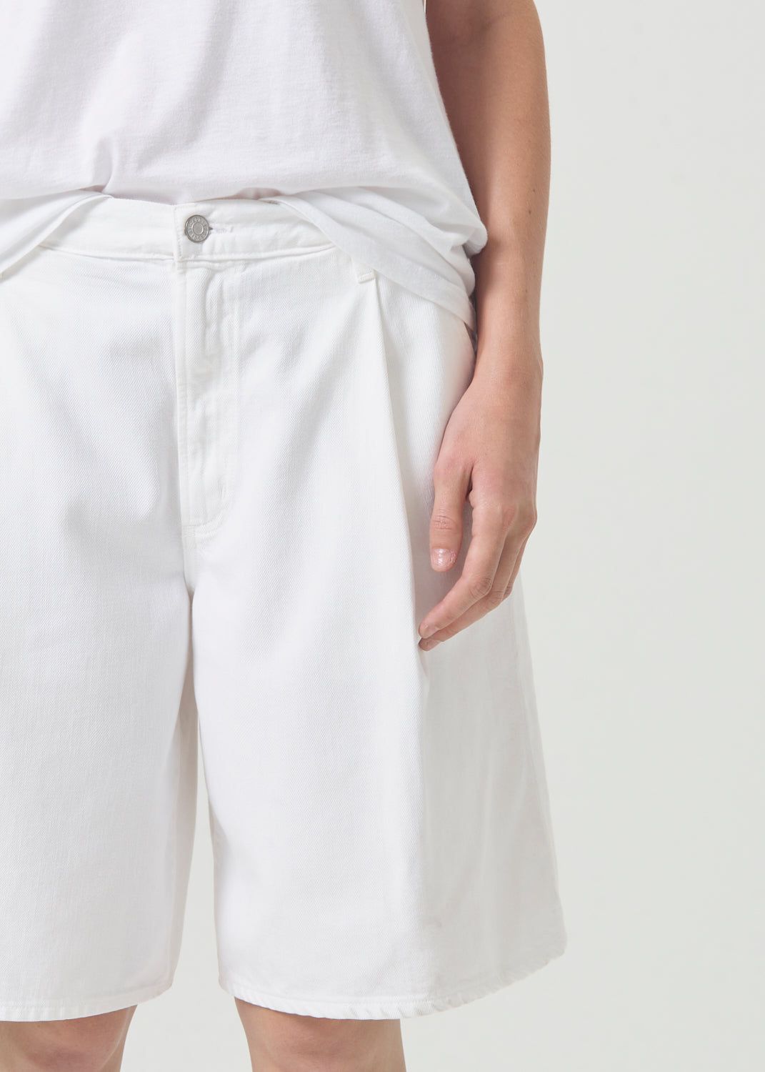 Agolde Ellis Trouser Short Milkshake | 924106-GJX