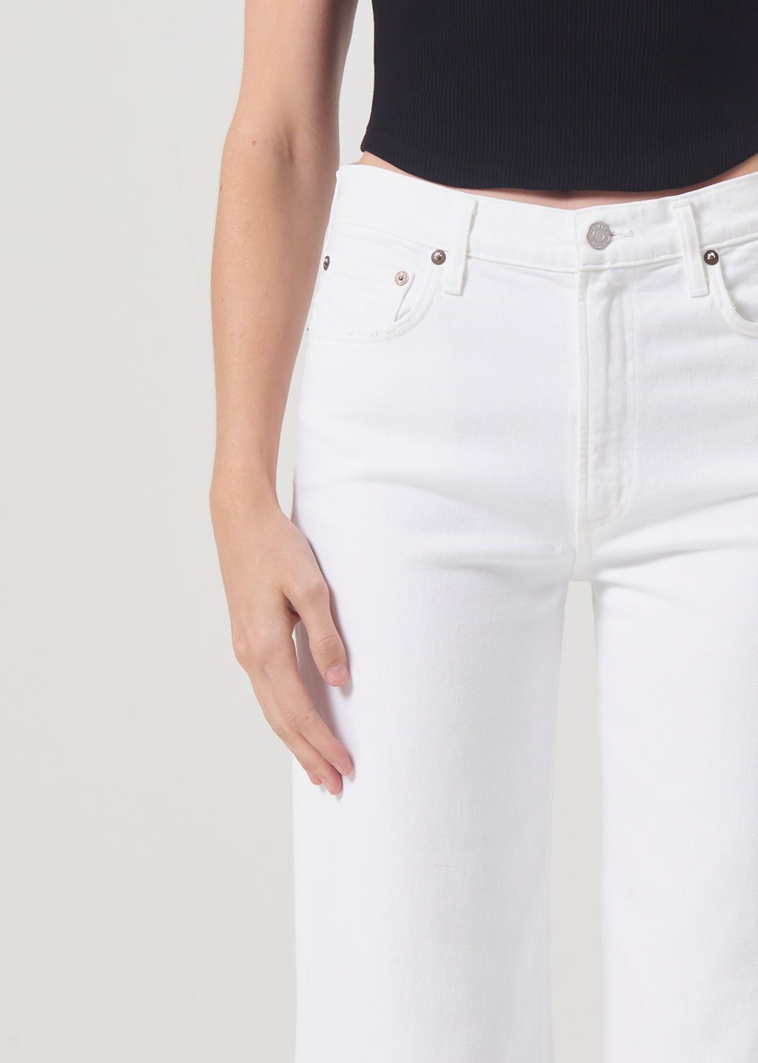 Agolde Harper Crop Jean Cream | 215368-IFY