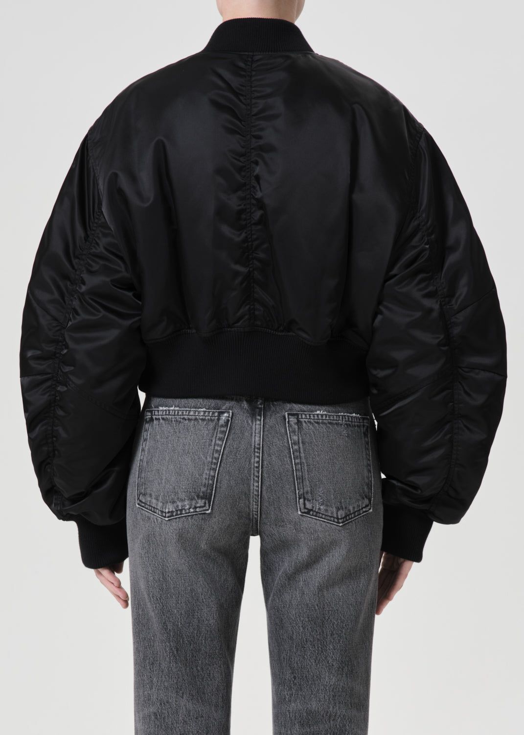 Agolde Jett Bomber Jacket Black | 012576-IUB