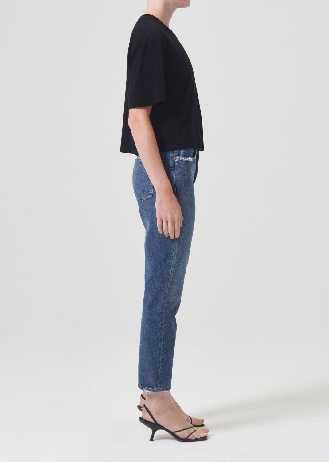 Agolde Riley High Rise Straight Crop Stretch Pose | 693285-QOB