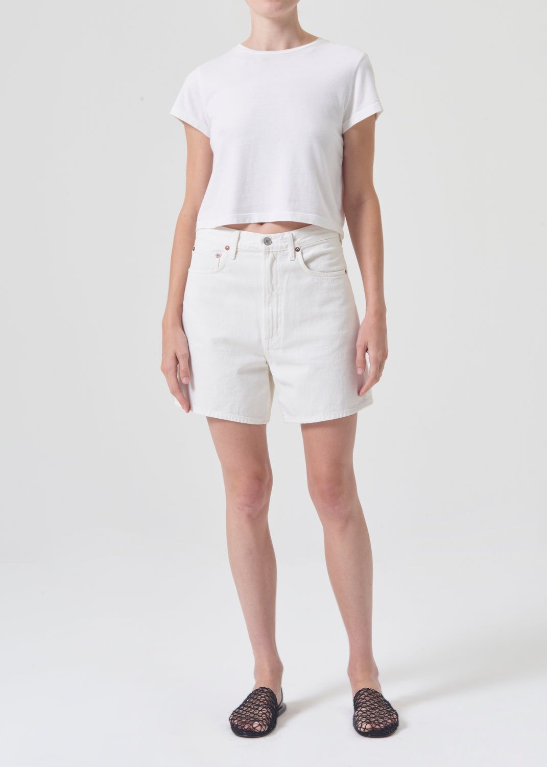 Agolde Stella High Rise Short Fortune Cookie | 293841-TZQ