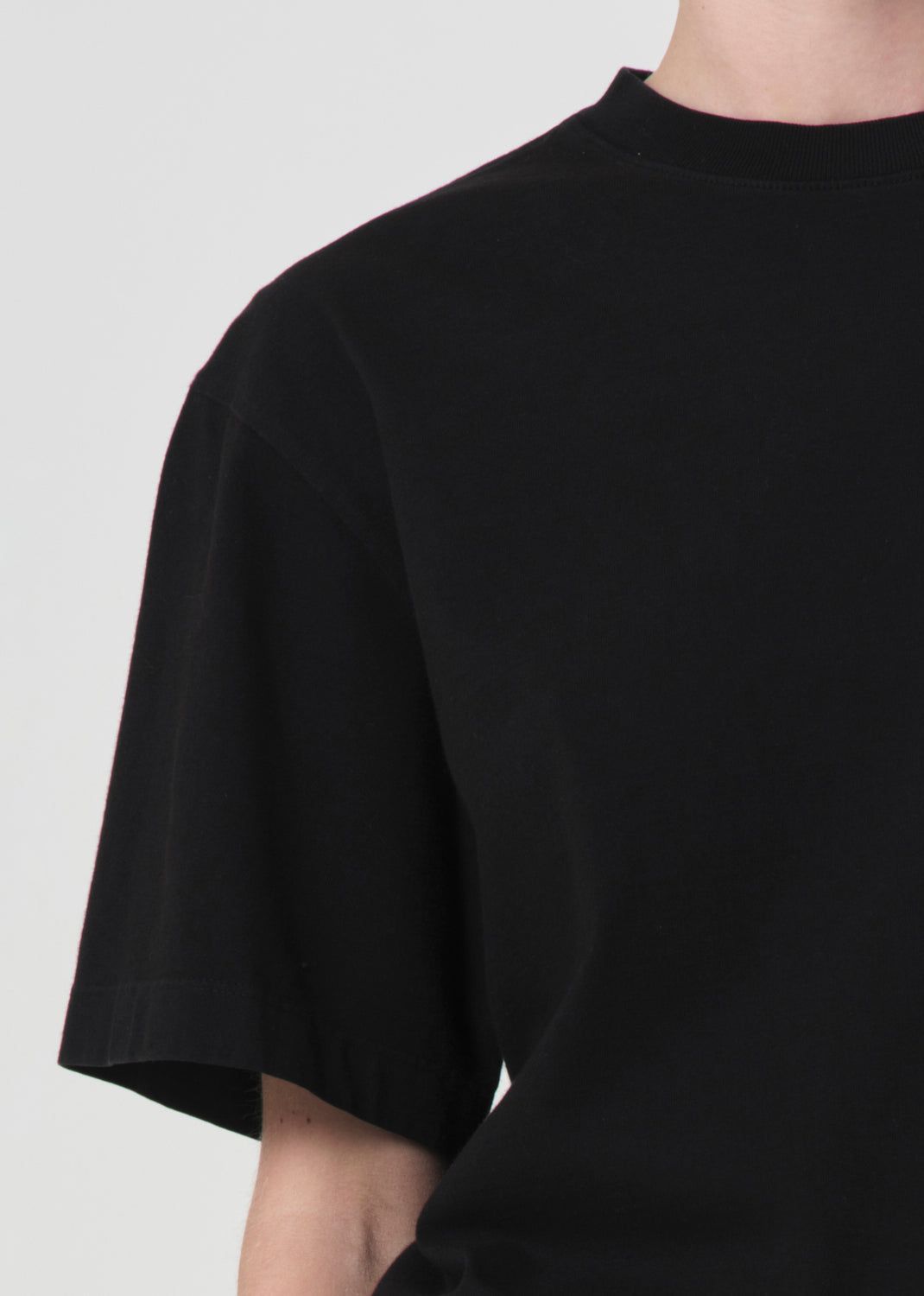 Agolde Sulma Drop Shoulder Tee Black | 580263-NAM