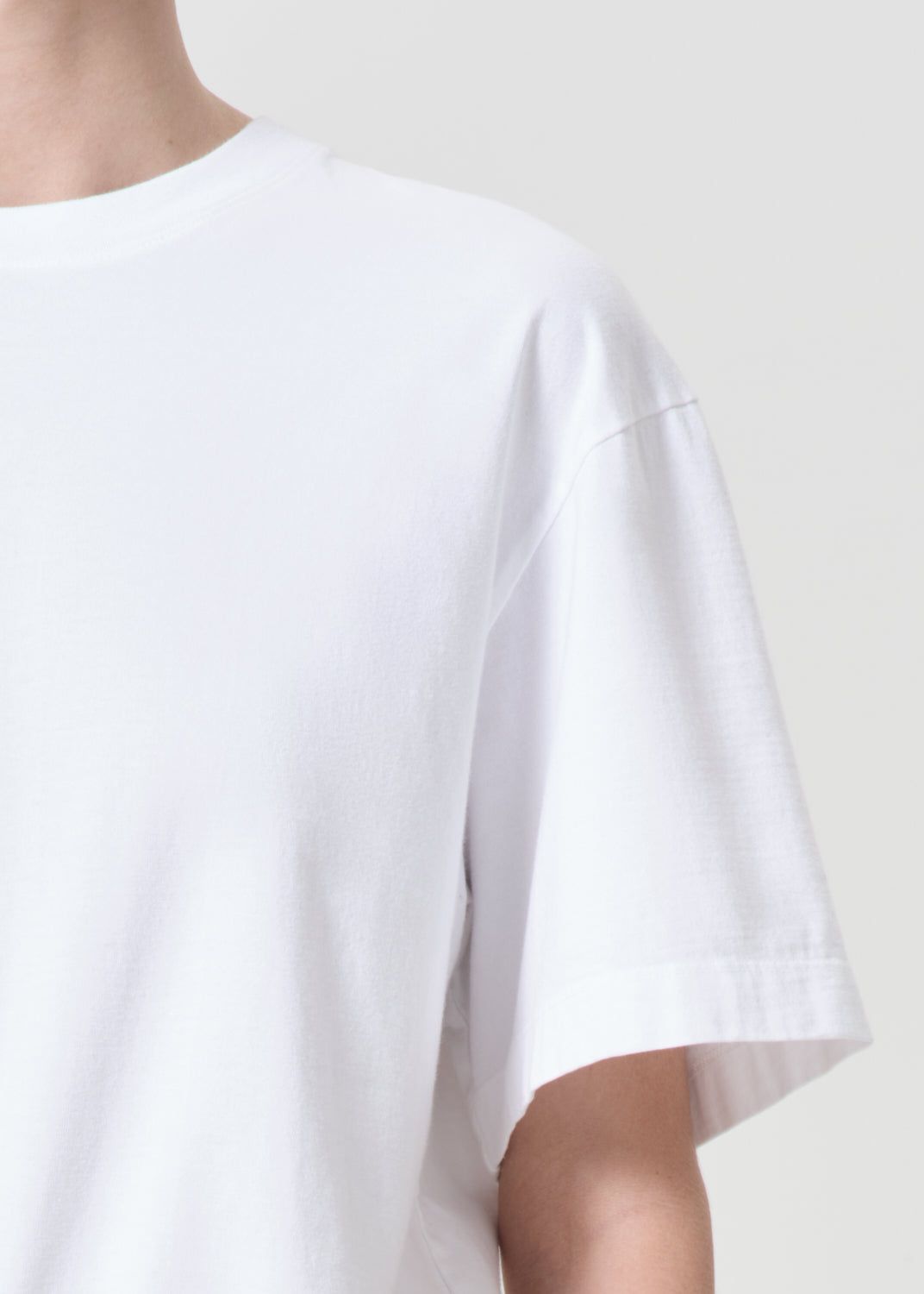 Agolde Sulma Drop Shoulder Tee White | 369487-MCN